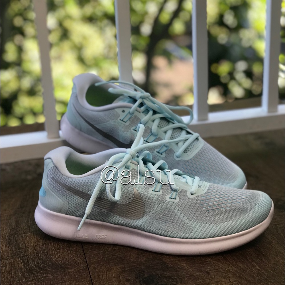 NWT Nike Free Run 2017 Glacier Blue WMNS - Picture 2 of 6
